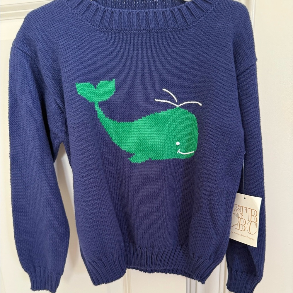 Boys The Beaufort Bonnet navy blue with whale size 4T new with tags